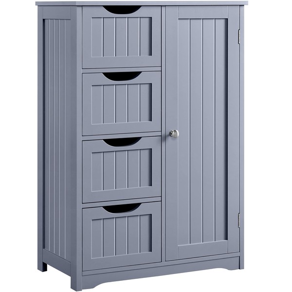 Yaheetech Yaheetech Large Bathroom Floor Cabinet with 4 Dawers and