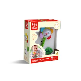 Hape Musical Flower Rattle | Multisensory Toy for Babies | Ideal for 0 Months Babies