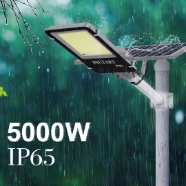 PFCTART Super Bright 5000W Commercial Solar Street Light Outdoor Dusk-Dawn Flood Lamp US