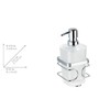 Wenko Premium 20416100 Soap Dispenser Stainless Steel / White 8.5