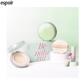 ESPOIR Pro Tailor Be Glow Cushion + Velvet Tint Set 4items [Green Blossom Edition], Shade:Ivory