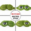 3D Frog Sleep Mask, Funny Plush Frog Sleeping Eye Mask,