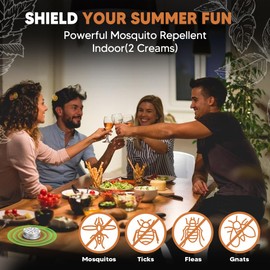 Kopplvn Mosquito Repellent Outdoor Patio, Mosquito Repellant Indoors, Mosquito Control for Room, Mosquito Deterrent for Yard, Camping Mosquito Repellents, Keep Mosquitoes Away for Garage-2P