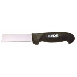 Hyde Tools 60102 4-Inch 15-Gauge Square-Point Knife, Black and Silver