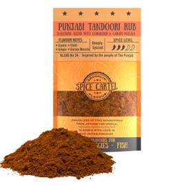 Spice Cartel's Punjabi Tandoori Masala Spice Blend. Artisanal Spice Blend Inspired by the Indian Tandoor. 35g Resealable Pouch. Hand Made with Love in The UK.