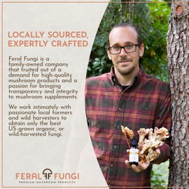 Feral Fungi Feral Fungi Cordyceps Extract ?C Triple-Extracted Spagyric Tincture for Energy and Endurance ?C 100% Fruiting Body ?C Natural Flavor ?C Grown and Made in The USA ?C 1oz