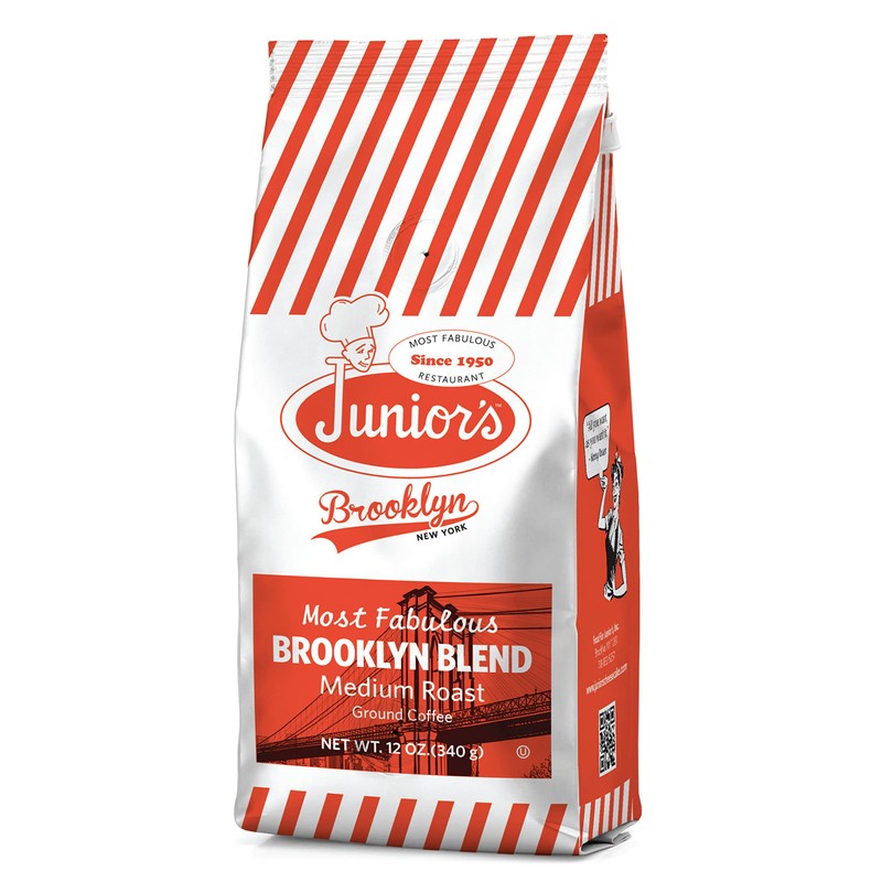 Junior's Most Fabulous Ground Coffee, 12 oz (Brooklyn Blend, 2
