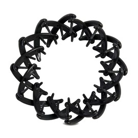 MIBELLA BEAUTY & CO Fermaglio per capelli a spirale per una presa delicata senza tirare – Fermaglio per capelli con design antiscivolo per una presa sicura – nero