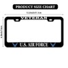 2 Pcs License Plate Frame for U.S. Air Force Veteran