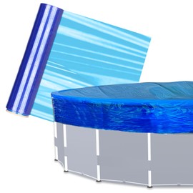 Winter Cover Sealer for Above Ground Pool Covers- Ultra-Long 15.7'L x 5906'W ft for Ground Solid Windproof with Stretch and Ductility PE Airtight Anti- UV,Cover Saver Wrap,Bule