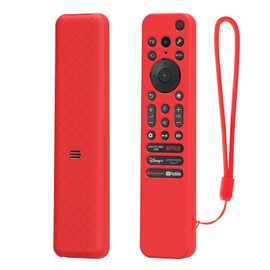 LEFXMOPHY Silicone Cover for Sony RMF-TX910U / TX920U TV Remote Control Protective Case - Red