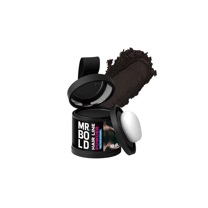 Mr Bold Hairline Powder 10g (Dark Brown, 10 Gram)