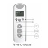 ALPINA ALPHA ALPINA WISTAR Roller Shade Remote Control 433.92 Mhz