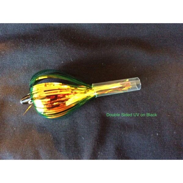 High Percentage Salmon Trolling Flies UV On Black Pack Of