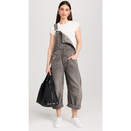 Free People, Womens, Good Luck Overall, Archive Grey, Large