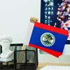 TSMD Belize Stick Flag Belizean Small Mini Hand Held Flags,5x8