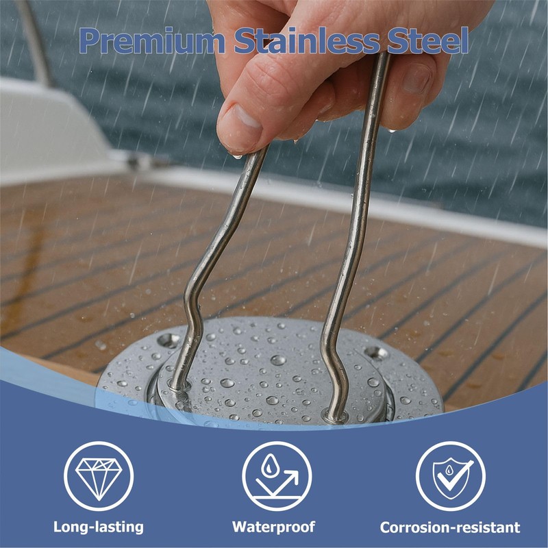 Boat Deck Plate Key - Adjustable Spanner Wrench for 3",