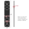 heneng 4 Pcs Flat Mending Plates for 4x4 Post, 16"