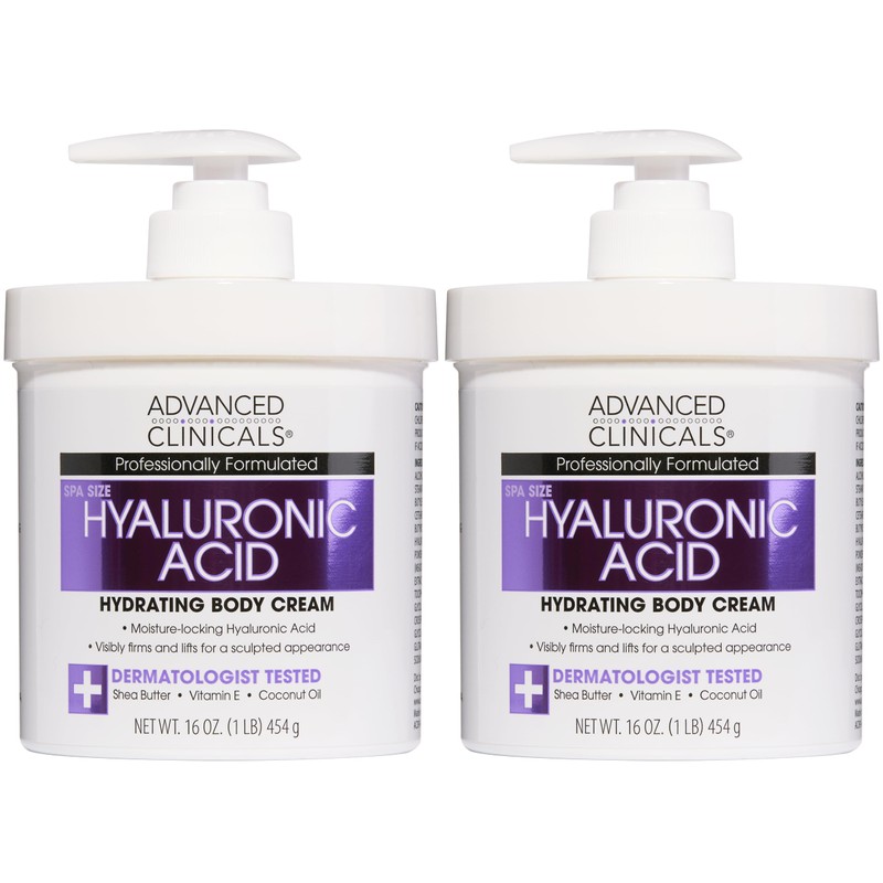 ADVANCED CLINICALS 2 PACK SET - CREMA CORPORAL ACIDO HIALURONICO