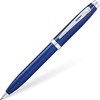 Sheaffer 100 Glossy Blue Lacquer Ballpoint Pen with Polished Chrome