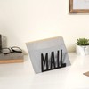Desktop Letter Holder, Hollow Metal Mail Letter Organizer Large Capacity,