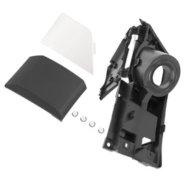 HECASA Fuel Gas Filler Pocket Housing Hinge Door Cover Kit Compatible with 2015-2023 Ford Transit Van 150 250 350 HD Replacement for CK4Z-5427936-J CK4Z-61405A26-B (Housing+White Cover+Door Molding)