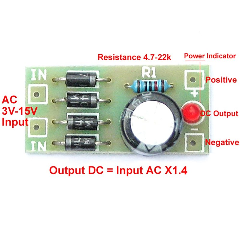 3Pcs AC-DC Converter 6V 12V 24V to 12V 6V Full