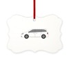 CafePress Minivan Ornament Scroll Holiday Ornament 4" x 2.75"