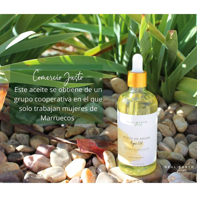 Real Earth Stories Argan Oil and Naturally Cold Pressed for