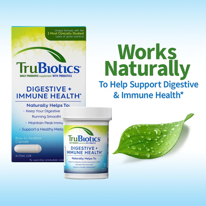 TruBiotics Probiotics for Digestive & Immune Health, Supports Regularity &