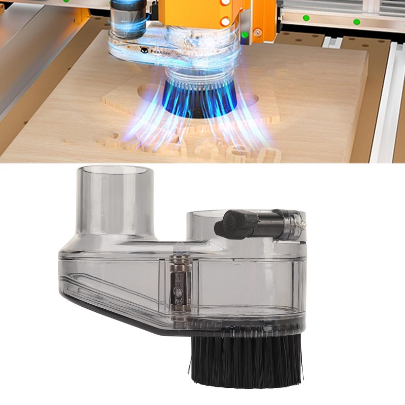 CNC Router Dust Shoe 52mm Diameter Clear CNC Dust Boot