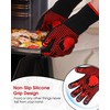Innconee 2 Pairs BBQ Gloves 1472℉ Heat Resistant Gloves BBQ