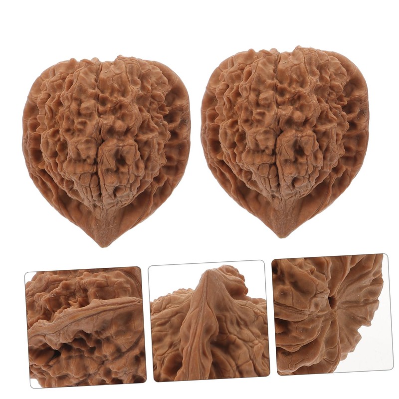 KOMBIUDA 2pcs Walnut Hand Massage Balls for Acupressure Therapy and