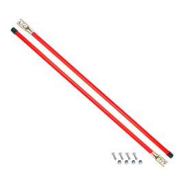 Bumper Marker Sight RODS with Hardware - Orange Bolt-ON, Replacement Sam Plow Parts 1308110
