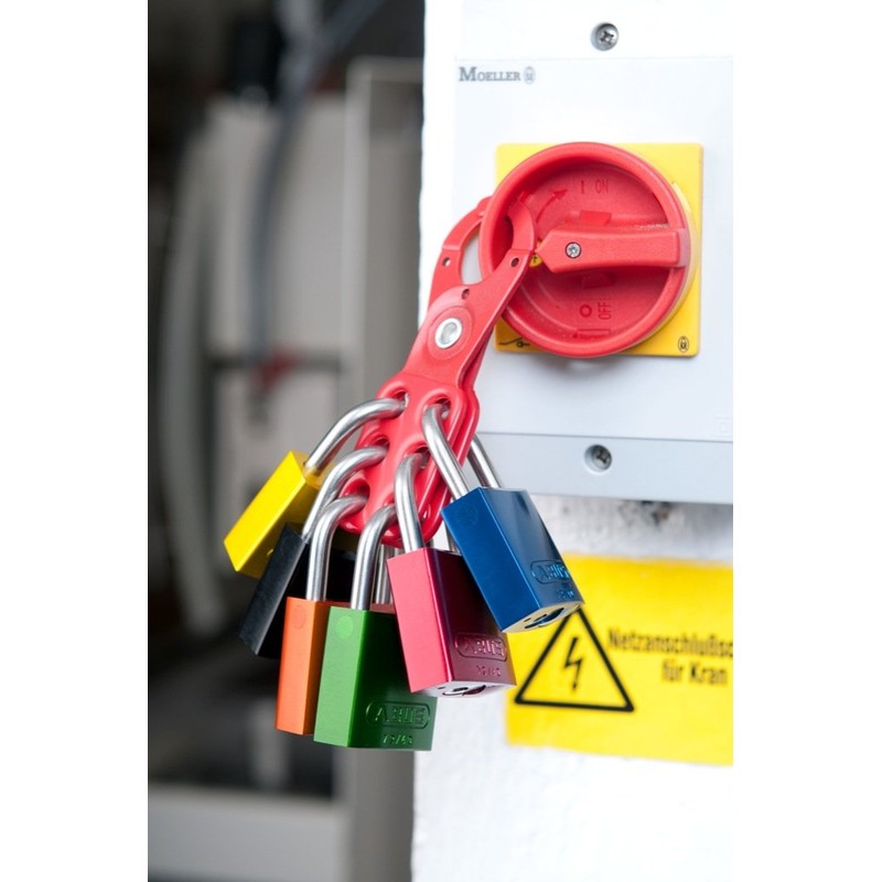 ABUS Yellow 72/30 Lockout Tagout Padlock w/ 1" Shackle, Single