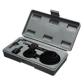 Eidoct 11Pcs Set 19-64mm Carbon Steel Hole Saw Drill Wood Metal Door Drilling Cutting Tool Kit