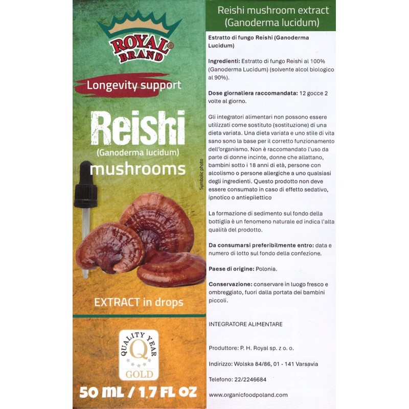 Reishi Mushroom Supplement/Our Reishi Mushroom Extract Promotes Longevity / Reishi