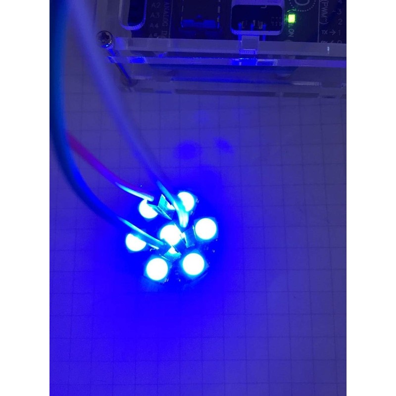 DIYmall 7 X WS2812B RGB LEDリング 7ビット WS2812 5050 ランプライト