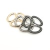6 Pcs Three Ring Silk Scarf Buckle Simple Fashion Wrap