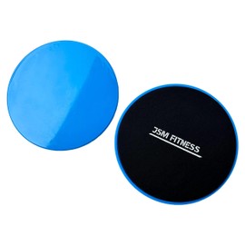 MuscleForge® Sliding Discs, Glider Pads for Exercises, Double Sided Slider Pads for Fitness Exercises on the Floor, Glider Discs for Abdominal Training, Gliding Discs - Pack of 2