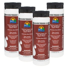 Lo-Chlor MSR202-12 Multi Stain Remover with Triple Strength Concentrated Formula for All Swimming Pool Surfaces, 2 Pounds (4 Pack)