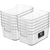 Heyuzb Pantry Organizers and Storage, 12 Pack Clear Plastic Storage