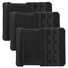 Bra Extenders 4 Hook Women Bra Band Extension Stretchy Comfortable, 3PCS