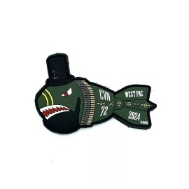 CVN-72 Abraham Lincoln Westpac 2024 PVC Patch – With Hook and Loop, 4"