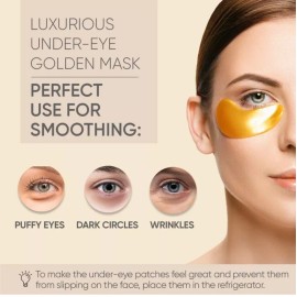 celor Gold Under Eye Patches Puffy Eyes Dark Circles & Wrinkles 20 Pairs NEW Celor