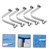 Totority 5pcs Stainless Steel V Clips for Pool Pole Double