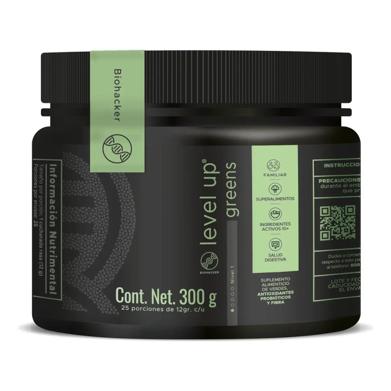 Jugo Verde en Polvo Level Up Greens – 30 Frutas