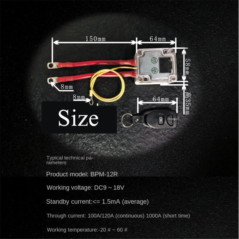 BCSMMCAR Car Battery Disconnect Power Kill Switch Isolator Cut Off