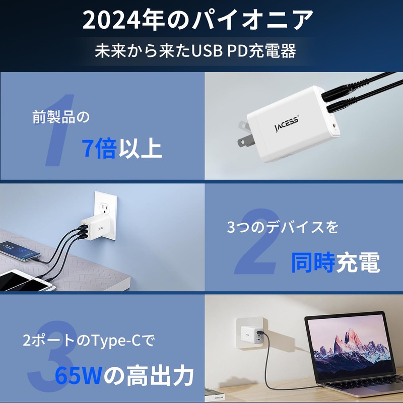 2024 New Year's First Sale, 65 W, Rapid Charger, Ultra
