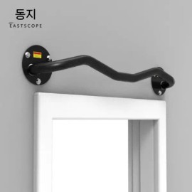 실내 벽부착 벽걸이 문틀철봉 등운동 가정용 턱걸이 풀업바 [D. K101B-2스테인리스스틸페어그립] Indoor Wall-Mounted Door Frame Pull-Up Bar for Home Use [D. K101B-2 Stainless Steel Pair Grip]